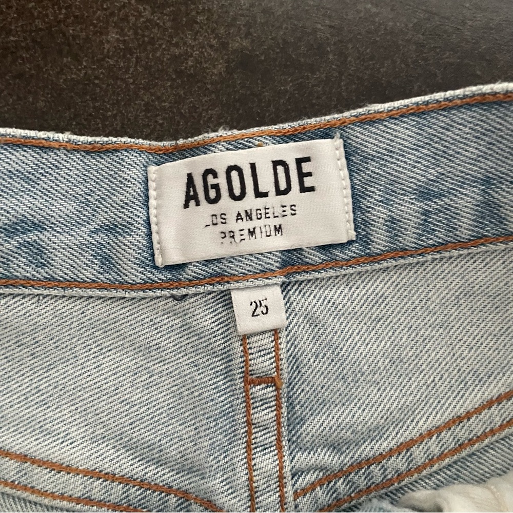 AGOLDE Women's Dee Vintage High Rise Shorts - Size 25 - Picture 12 of 12